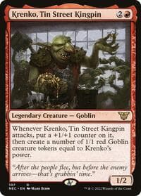 Krenko, Tin Street Kingpin - Commander: Kamigawa: Neon Dynasty - Magic: The Gathering card