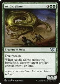 Acidic Slime - Commander: Kamigawa: Neon Dynasty - Magic: The Gathering card