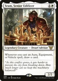 Sram, Senior Edificer - Commander: Kamigawa: Neon Dynasty - Magic: The Gathering card