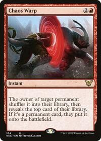 Chaos Warp - Commander: Kamigawa: Neon Dynasty - Magic: The Gathering card