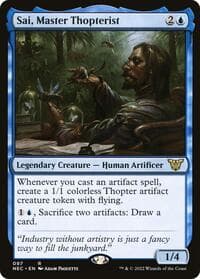Sai, Master Thopterist - Commander: Kamigawa: Neon Dynasty - Magic: The Gathering card