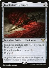 Blackblade Reforged - Commander: Kamigawa: Neon Dynasty - Magic: The Gathering card