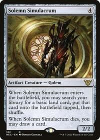 Solemn Simulacrum - Commander: Kamigawa: Neon Dynasty - Magic: The Gathering card