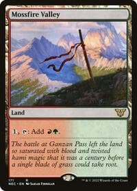 Mossfire Valley - Commander: Kamigawa: Neon Dynasty - Magic: The Gathering card