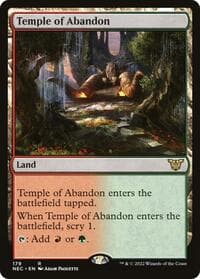 Temple of Abandon - Commander: Kamigawa: Neon Dynasty - Magic: The Gathering card