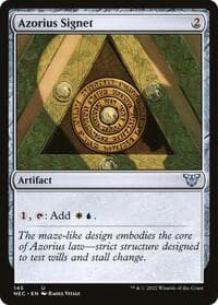 Azorius Signet - Commander: Kamigawa: Neon Dynasty - Magic: The Gathering card