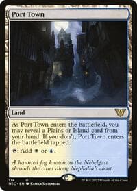 Port Town - Commander: Kamigawa: Neon Dynasty - Magic: The Gathering card