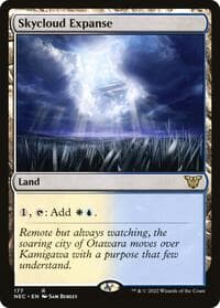 Skycloud Expanse - Commander: Kamigawa: Neon Dynasty - Magic: The Gathering card