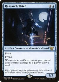 Research Thief - Commander: Kamigawa: Neon Dynasty - Magic: The Gathering card