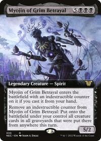 Myojin of Grim Betrayal (Extended Art) - Commander: Kamigawa: Neon Dynasty - Magic: The Gathering card