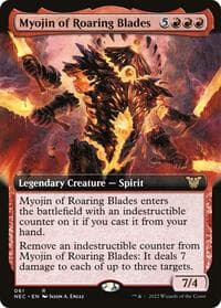 Myojin of Roaring Blades (Extended Art) - Commander: Kamigawa: Neon Dynasty - Magic: The Gathering card
