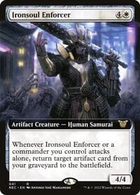 Ironsoul Enforcer (Extended Art) - Commander: Kamigawa: Neon Dynasty - Magic: The Gathering card