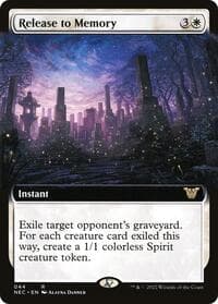 Release to Memory (Extended Art) - Commander: Kamigawa: Neon Dynasty - Magic: The Gathering card