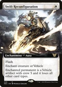 Swift Reconfiguration (Extended Art) - Commander: Kamigawa: Neon Dynasty - Magic: The Gathering card