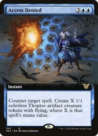Access Denied (Extended Art) - Commander: Kamigawa: Neon Dynasty - Magic: The Gathering card