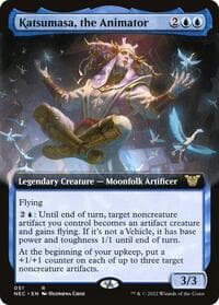 Katsumasa, the Animator (Extended Art) - Commander: Kamigawa: Neon Dynasty - Magic: The Gathering card