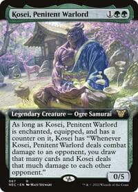 Kosei, Penitent Warlord (Extended Art) - Commander: Kamigawa: Neon Dynasty - Magic: The Gathering card