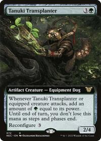Tanuki Transplanter (Extended Art) - Commander: Kamigawa: Neon Dynasty - Magic: The Gathering card