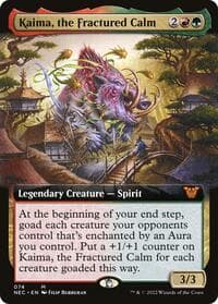 Kaima, the Fractured Calm (Extended Art) - Commander: Kamigawa: Neon Dynasty - Magic: The Gathering card