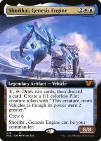 Shorikai, Genesis Engine (Extended Art) - Commander: Kamigawa: Neon Dynasty - Magic: The Gathering card