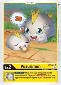 Pusurimon - Next Adventure - Digimon Card Game card