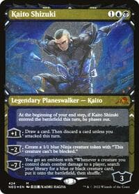 Kaito Shizuki (Showcase) (Foil Etched) - Kamigawa: Neon Dynasty - Magic: The Gathering card
