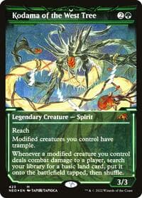 Kodama of the West Tree (Showcase) (Foil Etched) - Kamigawa: Neon Dynasty - Magic: The Gathering card