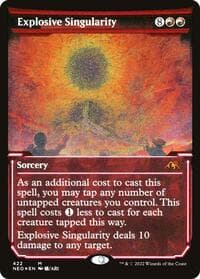 Explosive Singularity (Showcase) (Foil Etched) - Kamigawa: Neon Dynasty - Magic: The Gathering card