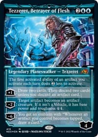 Tezzeret, Betrayer of Flesh (Showcase) (Foil Etched) - Kamigawa: Neon Dynasty - Magic: The Gathering card