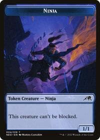 Ninja Token - Kamigawa: Neon Dynasty - Magic: The Gathering card