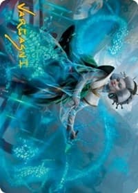 Bearer of Memory Art Card (Gold-Stamped Signature) - Art Series: Kamigawa: Neon Dynasty - Magic: The Gathering card