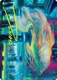 Skyswimmer Koi Art Card (Gold-Stamped Signature) - Art Series: Kamigawa: Neon Dynasty - Magic: The Gathering card
