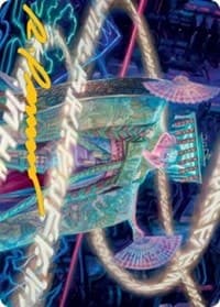 Satsuki, the Living Lore Art Card (Gold-Stamped Signature) - Art Series: Kamigawa: Neon Dynasty - Magic: The Gathering card