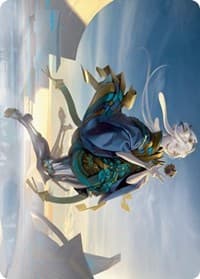 Moonfolk Puzzlemaker Art Card - Art Series: Kamigawa: Neon Dynasty - Magic: The Gathering card