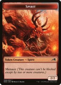Spirit Token (009) - Kamigawa: Neon Dynasty - Magic: The Gathering card
