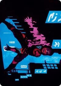 Return to Action Art Card - Art Series: Kamigawa: Neon Dynasty - Magic: The Gathering card