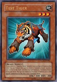 Test Tiger - Gladiator's Assault - YuGiOh card