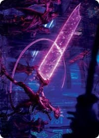 Enormous Energy Blade Art Card - Art Series: Kamigawa: Neon Dynasty - Magic: The Gathering card