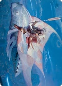 Sky-Blessed Samurai Art Card - Art Series: Kamigawa: Neon Dynasty - Magic: The Gathering card