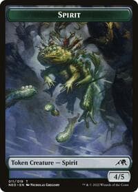 Spirit Token (011) - Kamigawa: Neon Dynasty - Magic: The Gathering card