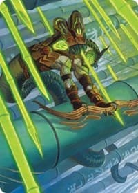Bamboo Grove Archer Art Card - Art Series: Kamigawa: Neon Dynasty - Magic: The Gathering card