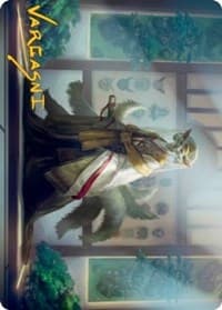 Light-Paws, Emperor's Voice Art Card (Gold-Stamped Signature) - Art Series: Kamigawa: Neon Dynasty - Magic: The Gathering card