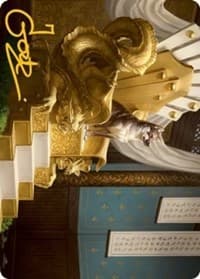 Yoshimaru, Ever Faithful Art Card (Gold-Stamped Signature) - Art Series: Kamigawa: Neon Dynasty - Magic: The Gathering card