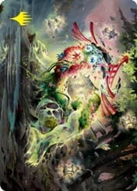 Go-Shintai of Life's Origin Art Card (Gold-Stamped Signature) - Art Series: Kamigawa: Neon Dynasty - Magic: The Gathering card