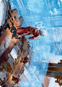 Universal Surveillance Art Card - Art Series: Kamigawa: Neon Dynasty - Magic: The Gathering card