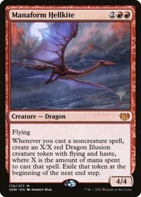 Manaform Hellkite - Promo Pack: Kamigawa: Neon Dynasty - Magic: The Gathering card