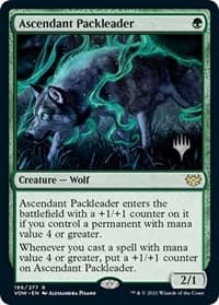 Ascendant Packleader - Promo Pack: Innistrad: Midnight Hunt - Magic: The Gathering card