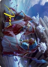 Guardians of Oboro Art Card (Gold-Stamped Signature) - Art Series: Kamigawa: Neon Dynasty - Magic: The Gathering card