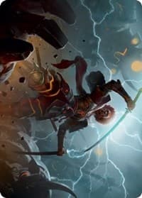 Raiyuu, Storm's Edge Art Card - Art Series: Kamigawa: Neon Dynasty - Magic: The Gathering card