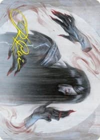 Clawing Torment Art Card (Gold-Stamped Signature) - Art Series: Kamigawa: Neon Dynasty - Magic: The Gathering card